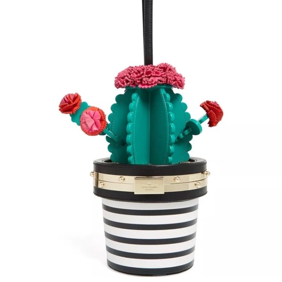 KATE SPADE Scenic Route Cactus 3D Wristlet Clutch - Picture 6 of 8